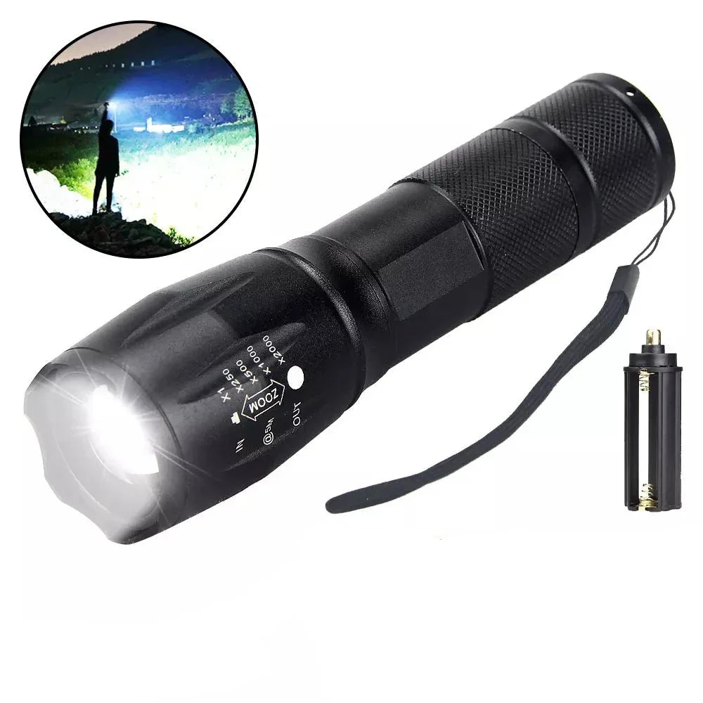 Lanterna Tática Militar com Flash Multicolorido Max500 - MultiBox