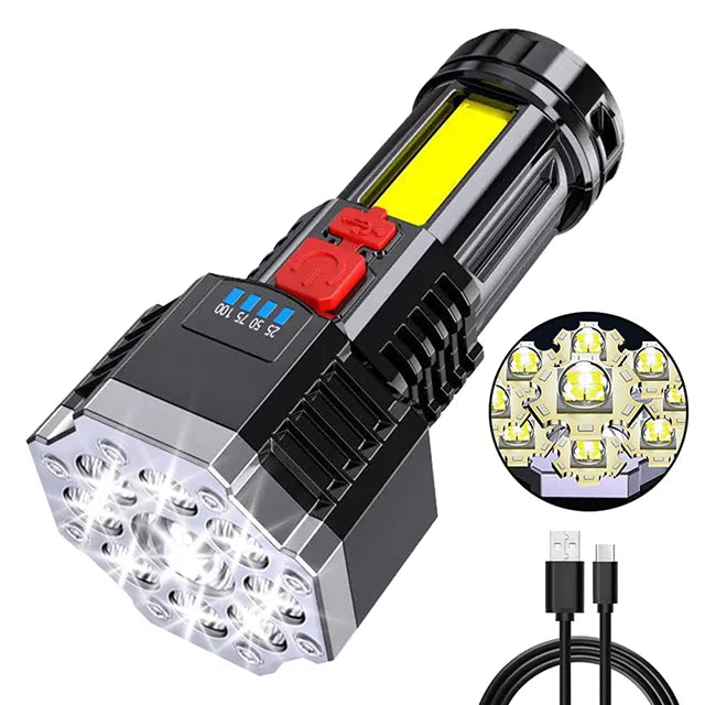 Lanterna Tática Potente Led Recarregável - MultiBox