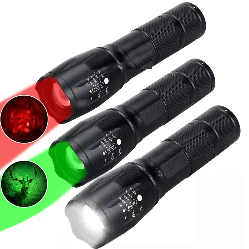 Lanterna Tática Militar com Flash Multicolorido Max500 - MultiBox